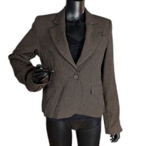 Lynne Brown Tailored Blazer Women’s Size 3 Single Button European Made